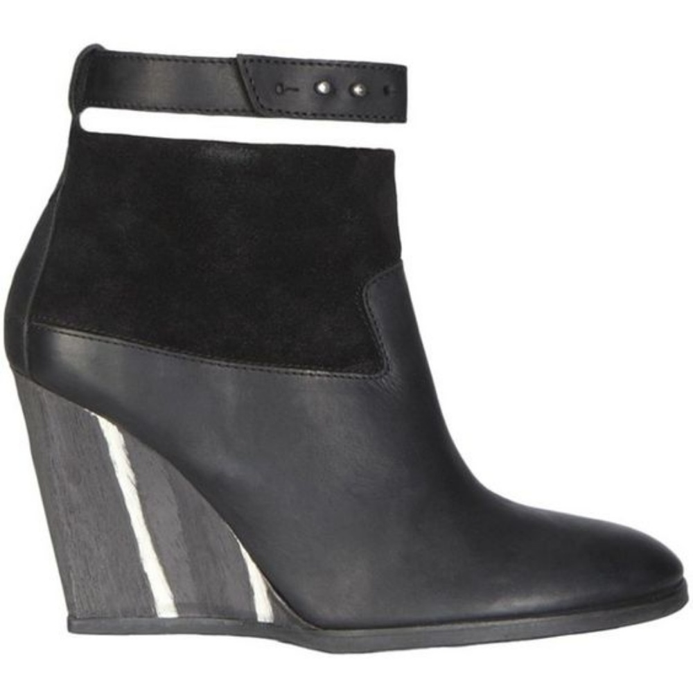 All Saints Lulu Wedge Boots — Black
